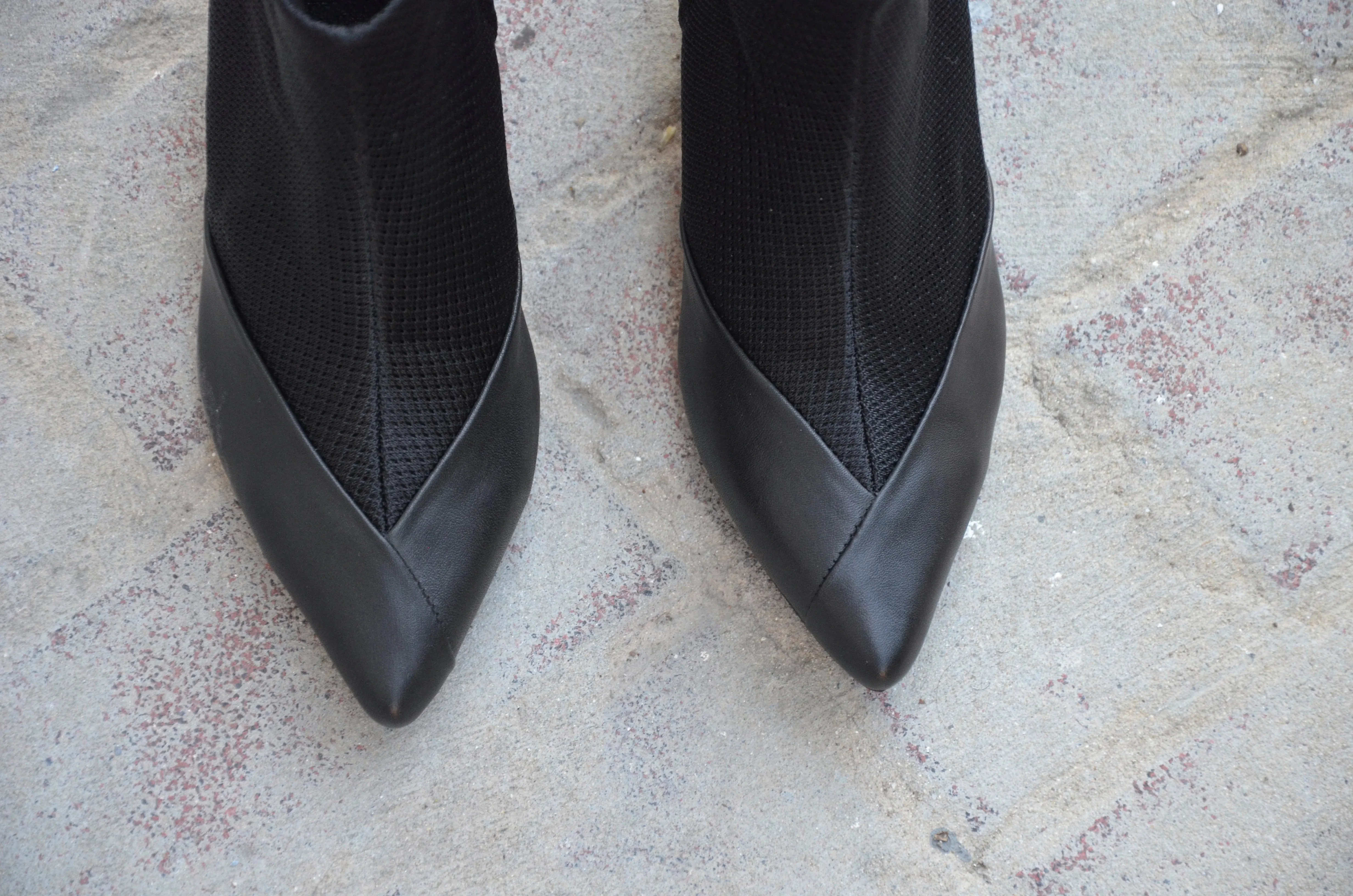#16 SUPER BLACK MESH BOOTIES