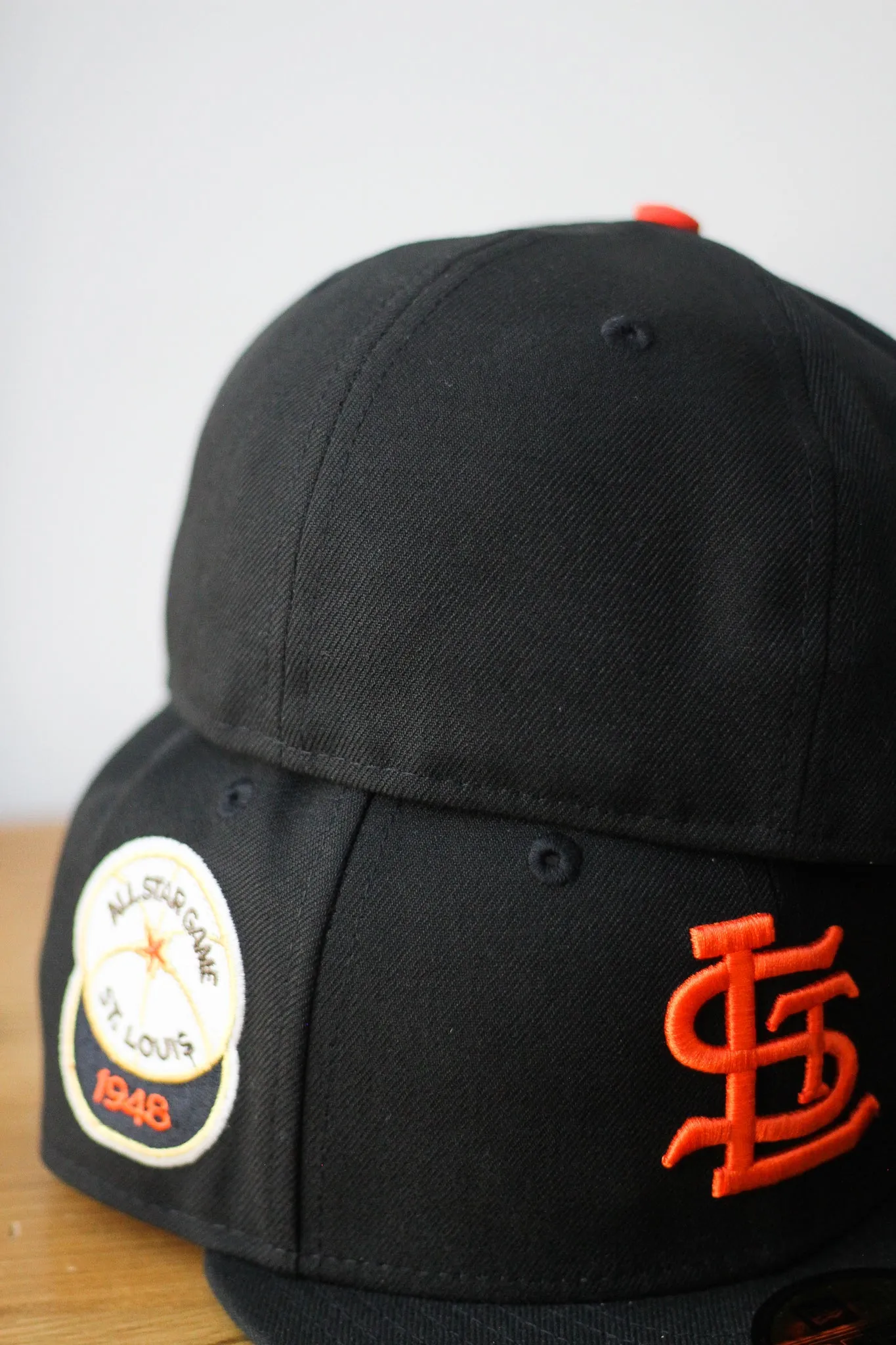 1948 ST LOUIS BROWNS BLACK FITTED W/ GREEN UNDER VISOR