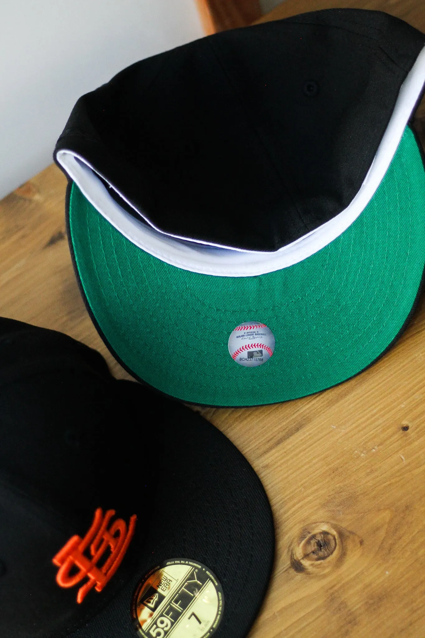 1948 ST LOUIS BROWNS BLACK FITTED W/ GREEN UNDER VISOR