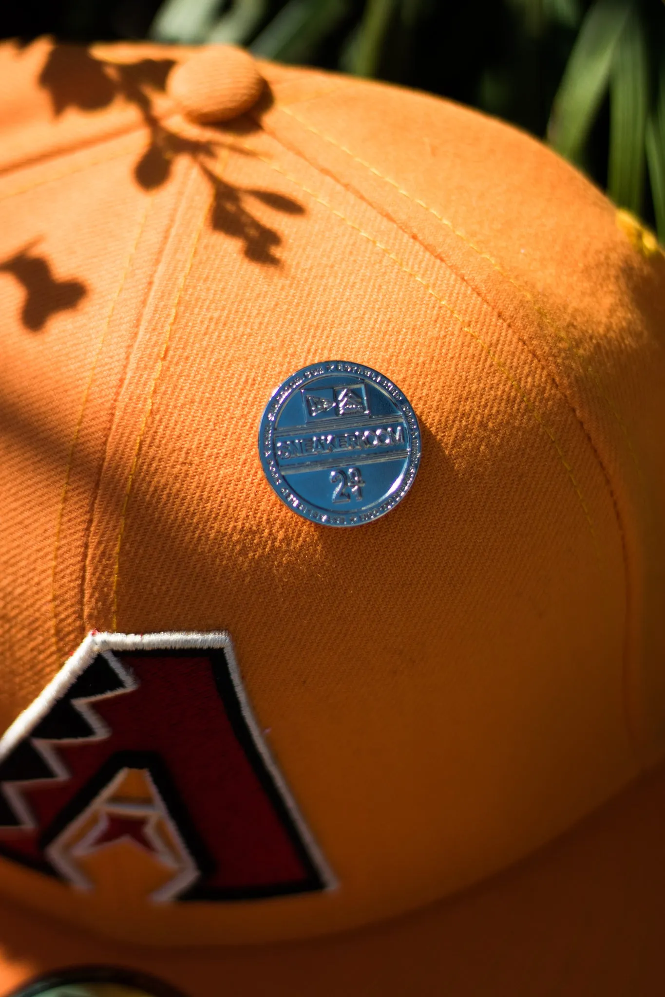 1998 ARIZONA DIAMONDBACKS ORANGE POPSICLE FITTED W/ GREY UNDER VISOR