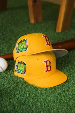 1999 BOSTON RED SOX A GOLD FITTED W/ GREY UNDER VISOR