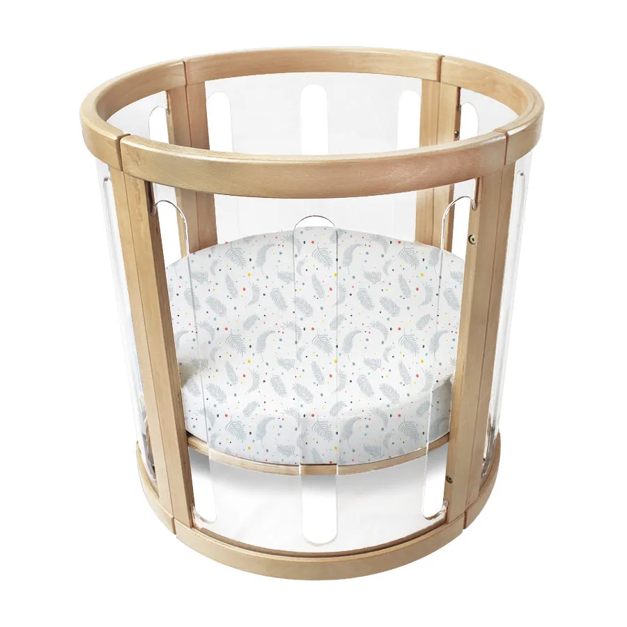 [2-Pack] Babyhood Amani Bebe - Jersey Cotton Round Fitted Sheet - 4 Design