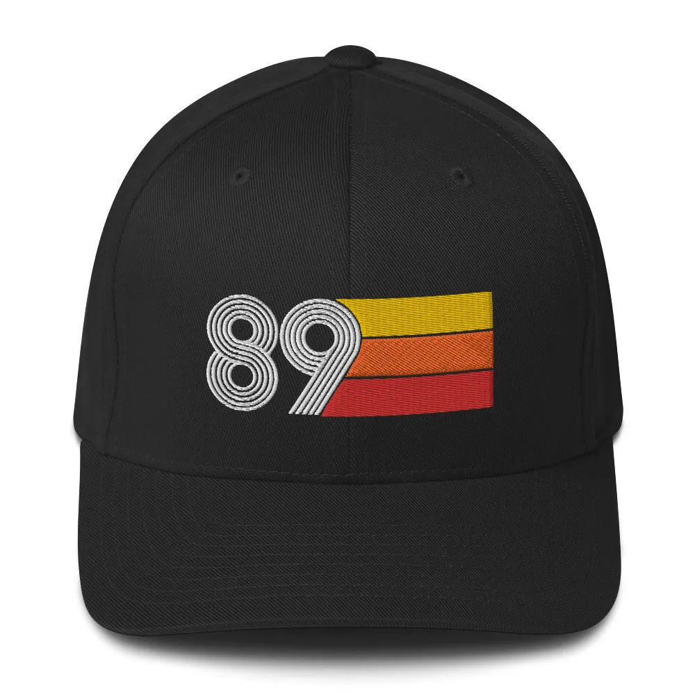 89 1989 Retro Fitted Baseball Cap