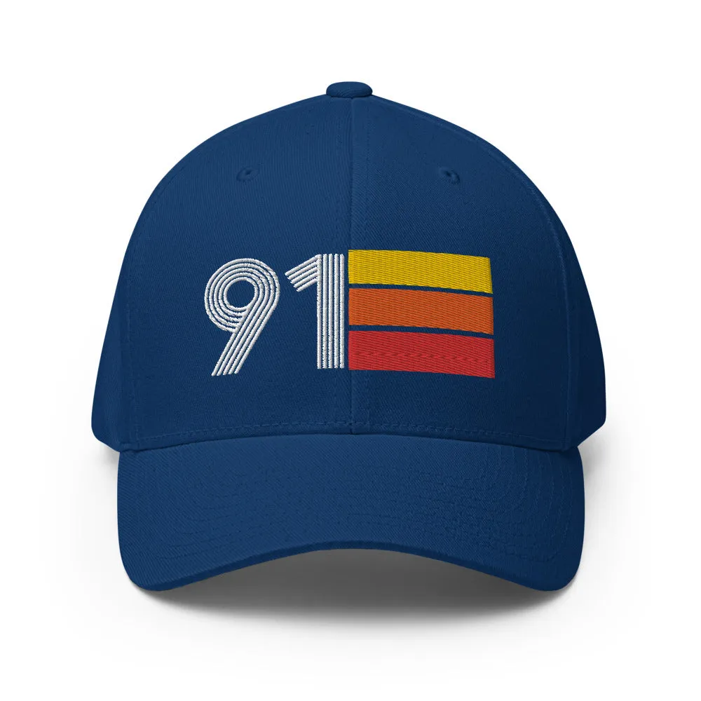 91 1991 Retro Fitted Baseball Cap