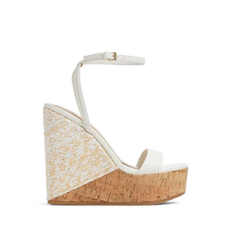 ALDO Marysol Women's Wedge Sandals - White
