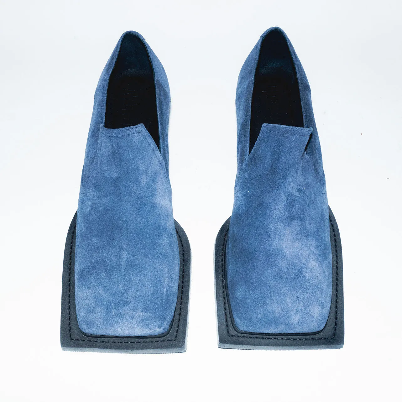 Archive Howled Loafers in Office Blue Suede Leather