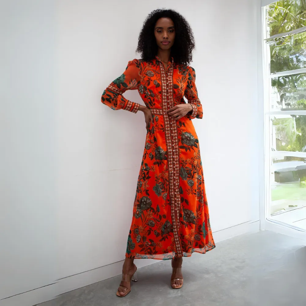Aspen Orange Dress
