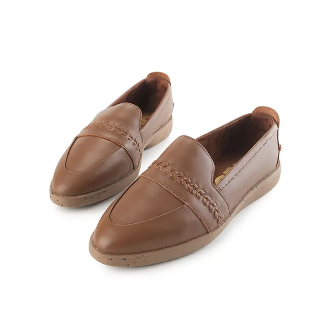 Aura Loafer In Cognac Leather