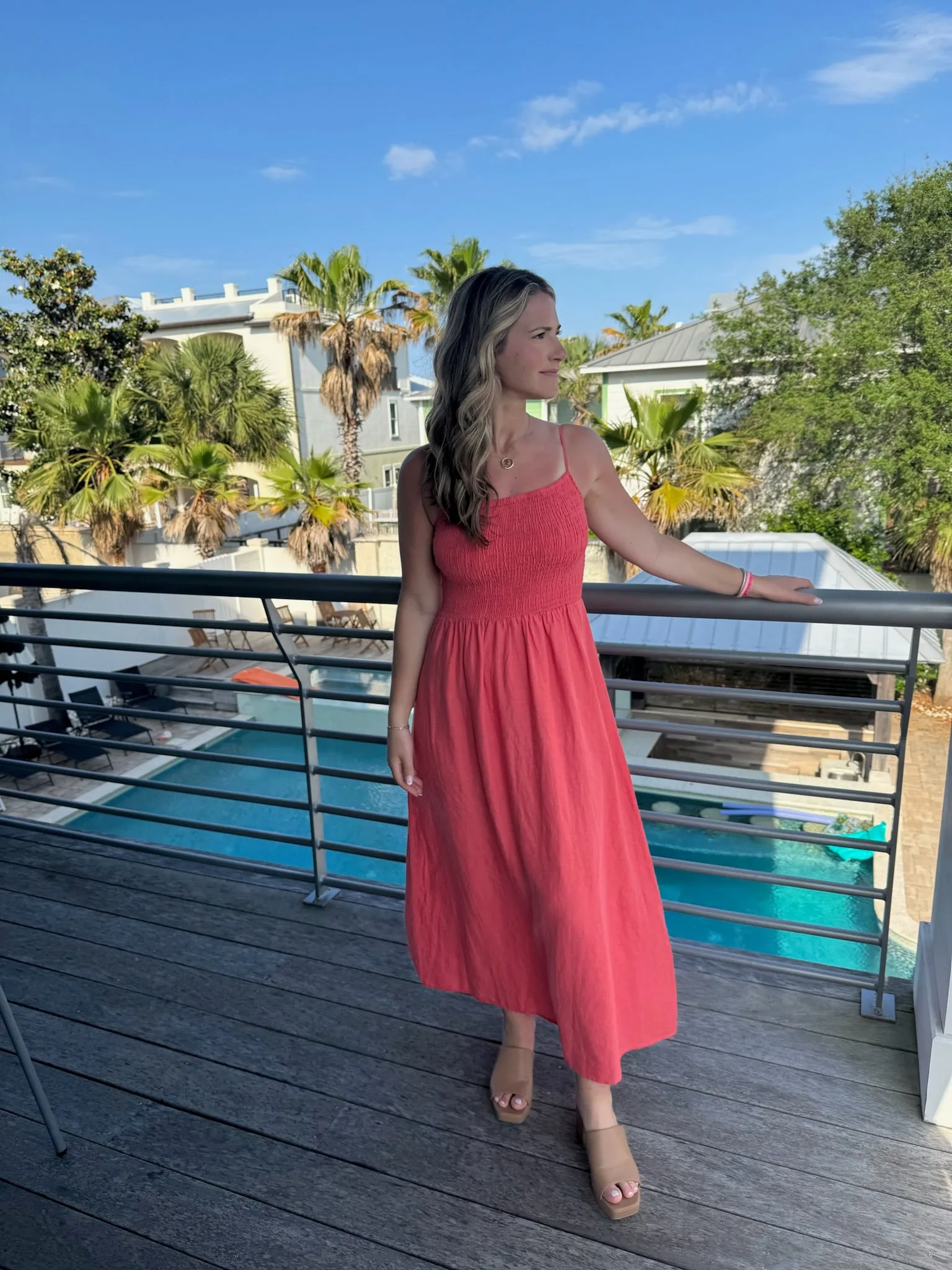 Bayside Linen Maxi Dress