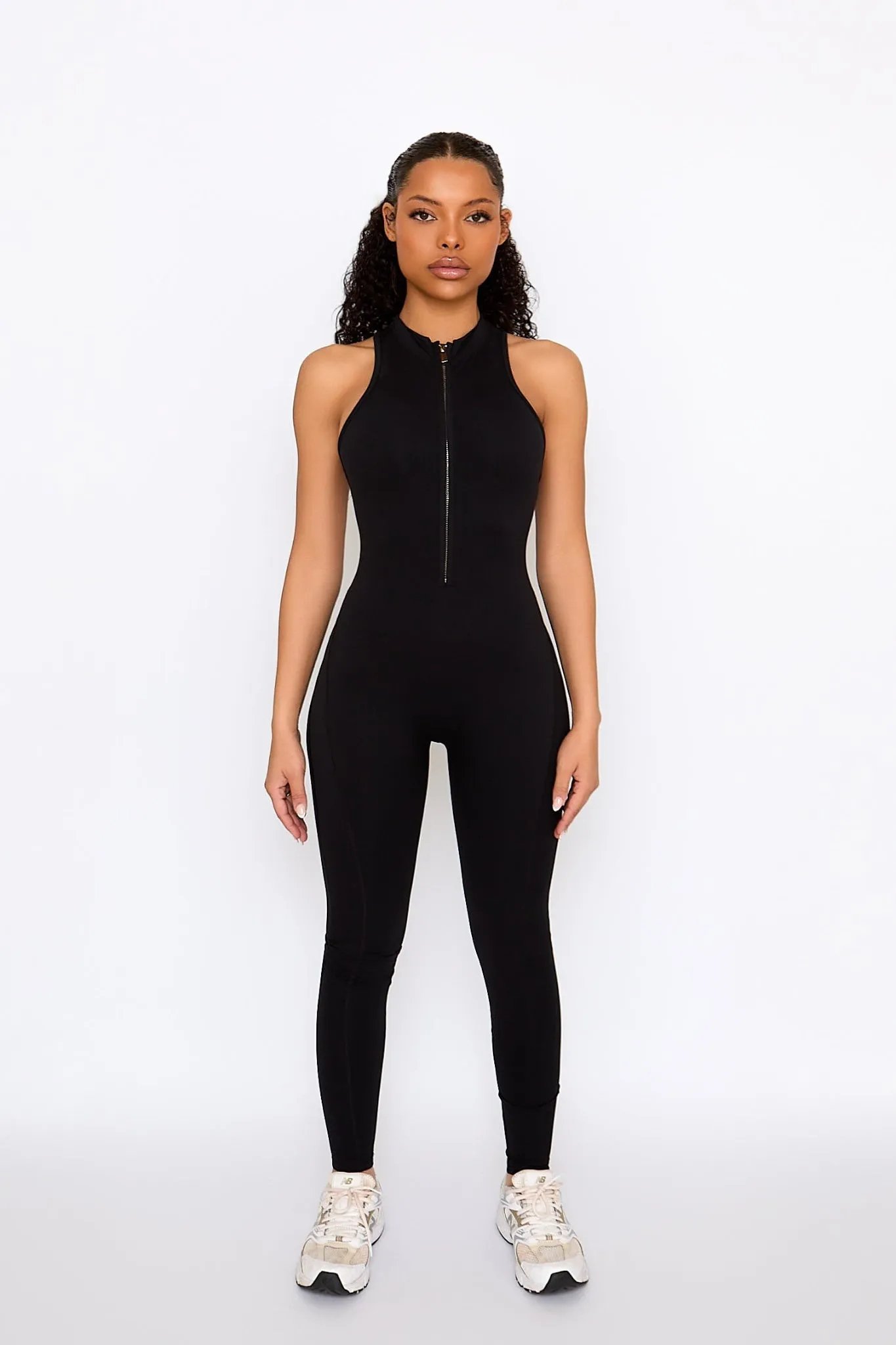 Black Zip Jumpsuit