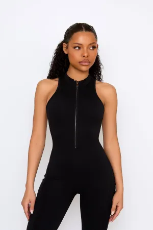 Black Zip Jumpsuit