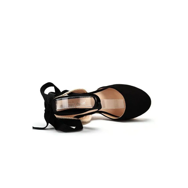 Bohemian Round Toe Platform Espadrille Wedge Heels