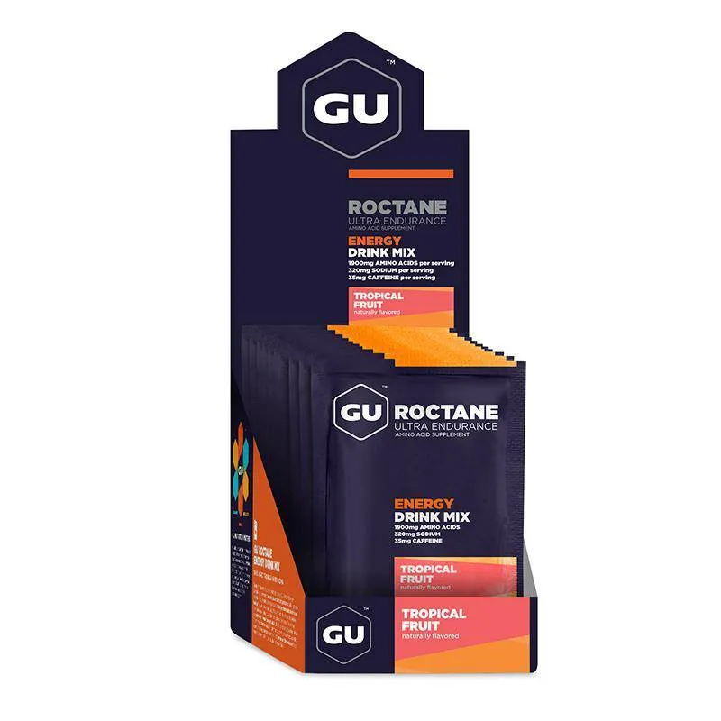 Box Roctane Energy Drink Mix, Tropical Fruit GU Energy