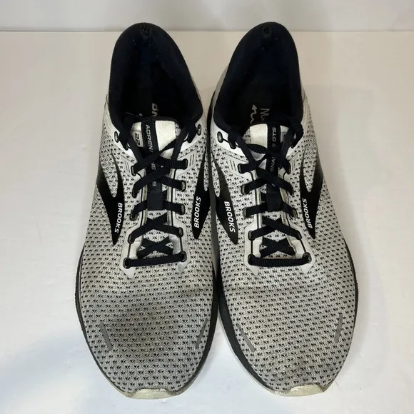 Brooks Adrenaline GTS 22 Men's 11 Grey White Black Shoe Running Trainer Comfort