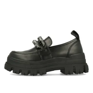 Buffalo Aspha Loafer Glam Shoe Flat Damen Imi Nappa Black