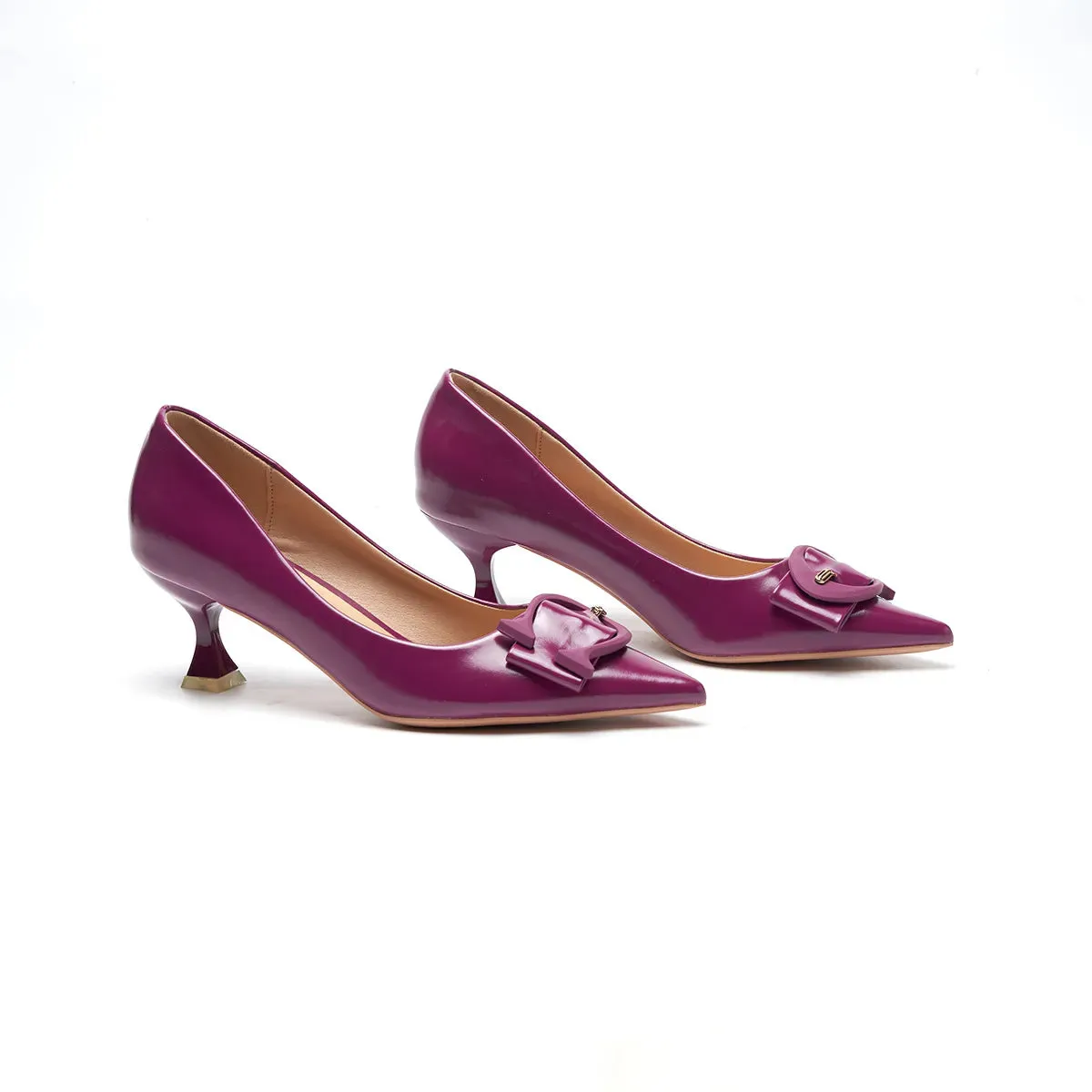 C Buckle Pointed Toe Pumps (Olivia)