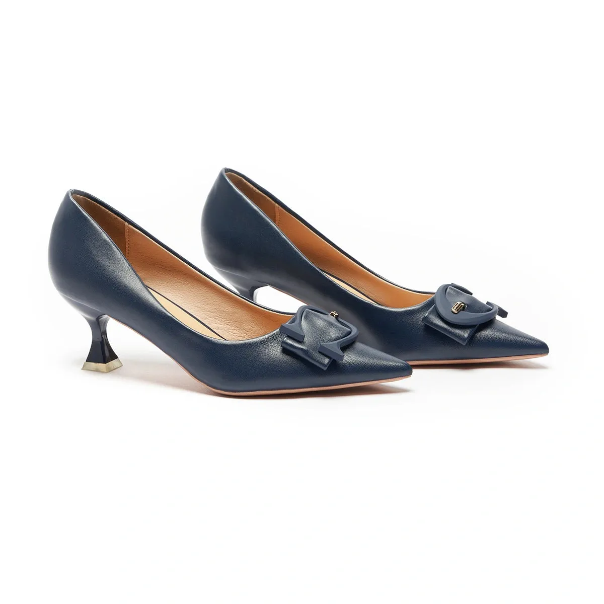 C Buckle Pointed Toe Pumps (Olivia)