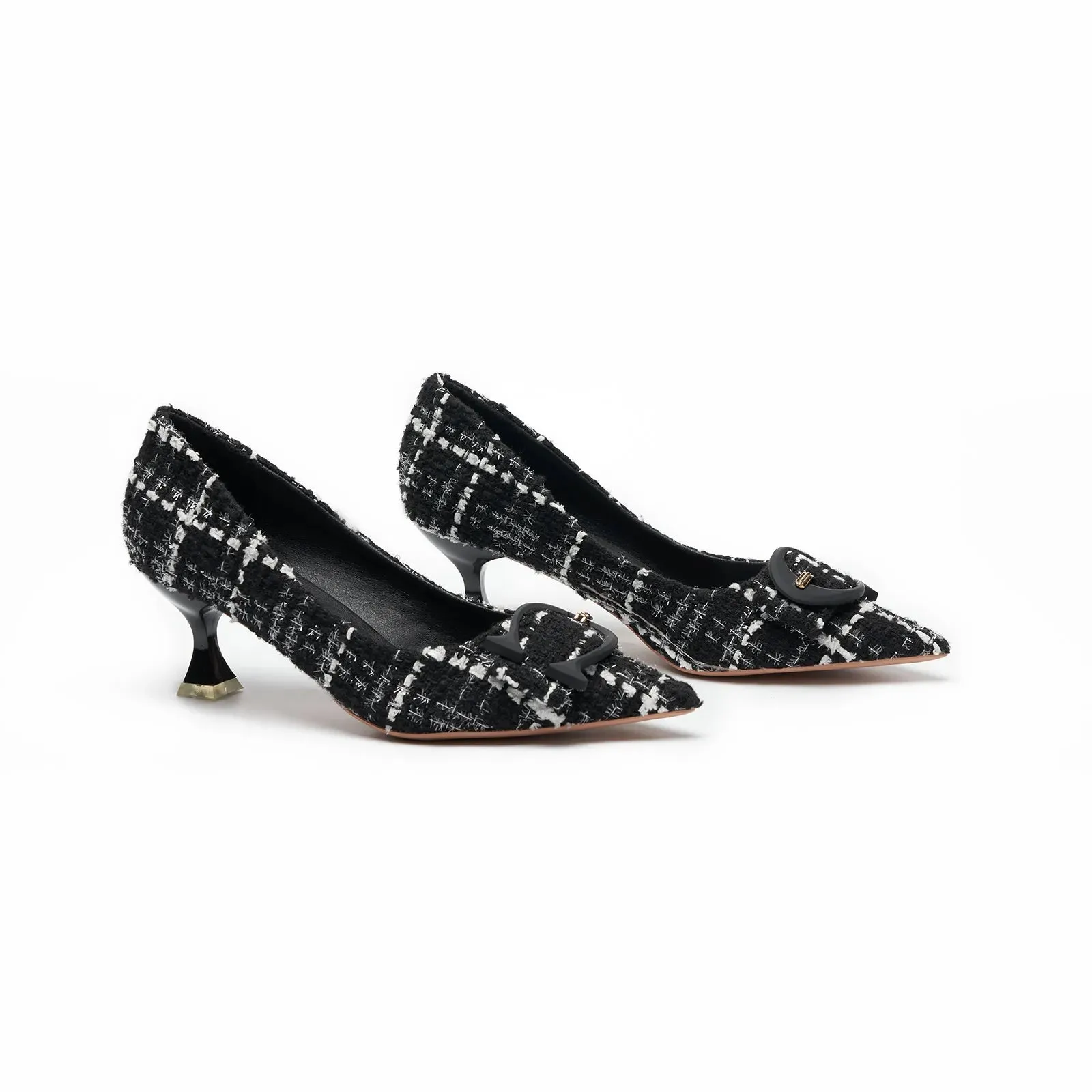 C Buckle Pointed Toe Pumps (Olivia)