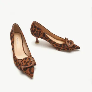 C Buckle Pointed Toe Pumps (Olivia)