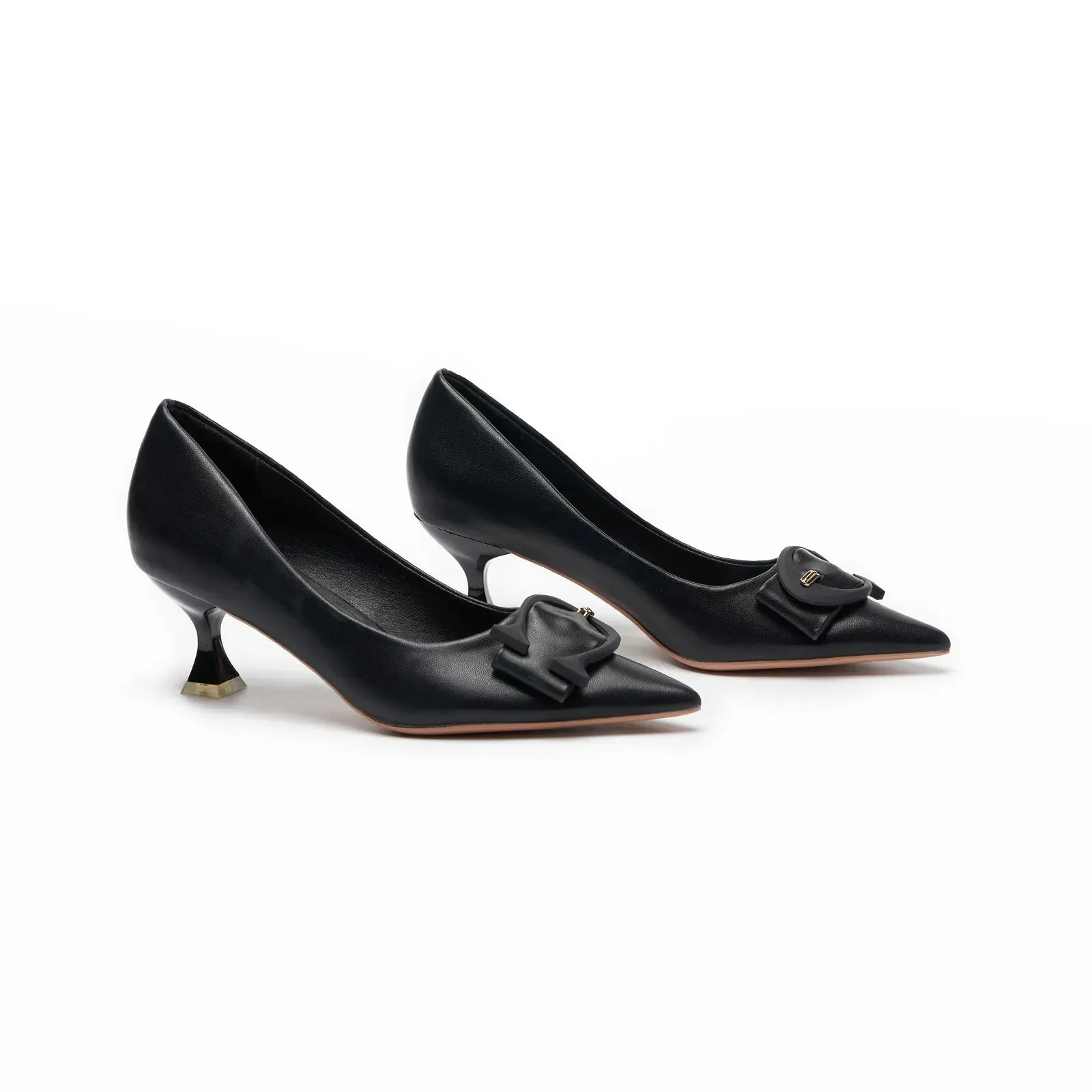 C Buckle Pointed Toe Pumps (Olivia)