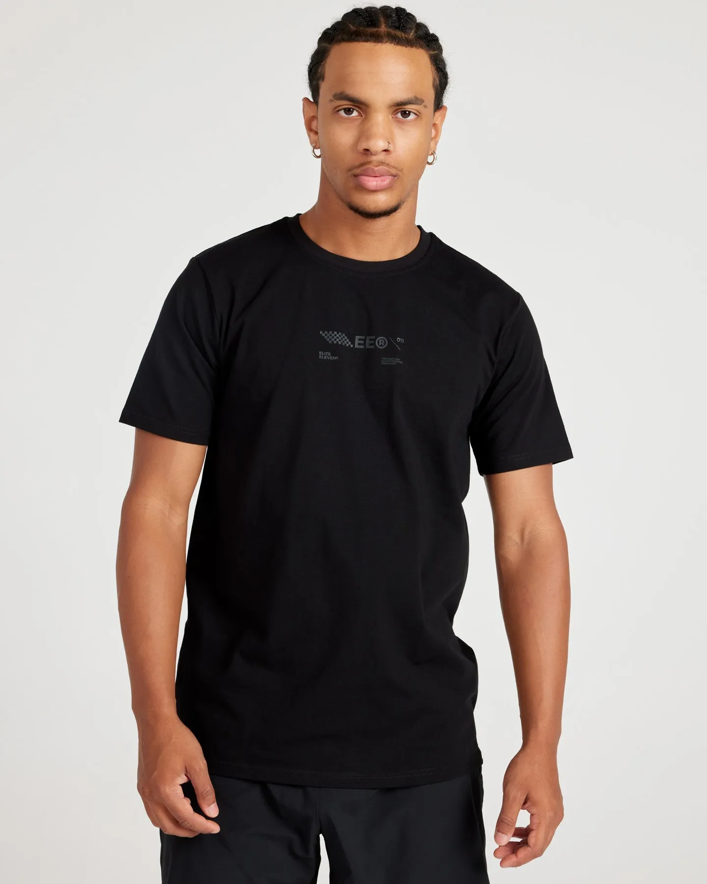 Capital Fitted Tee V2 - Black / Black