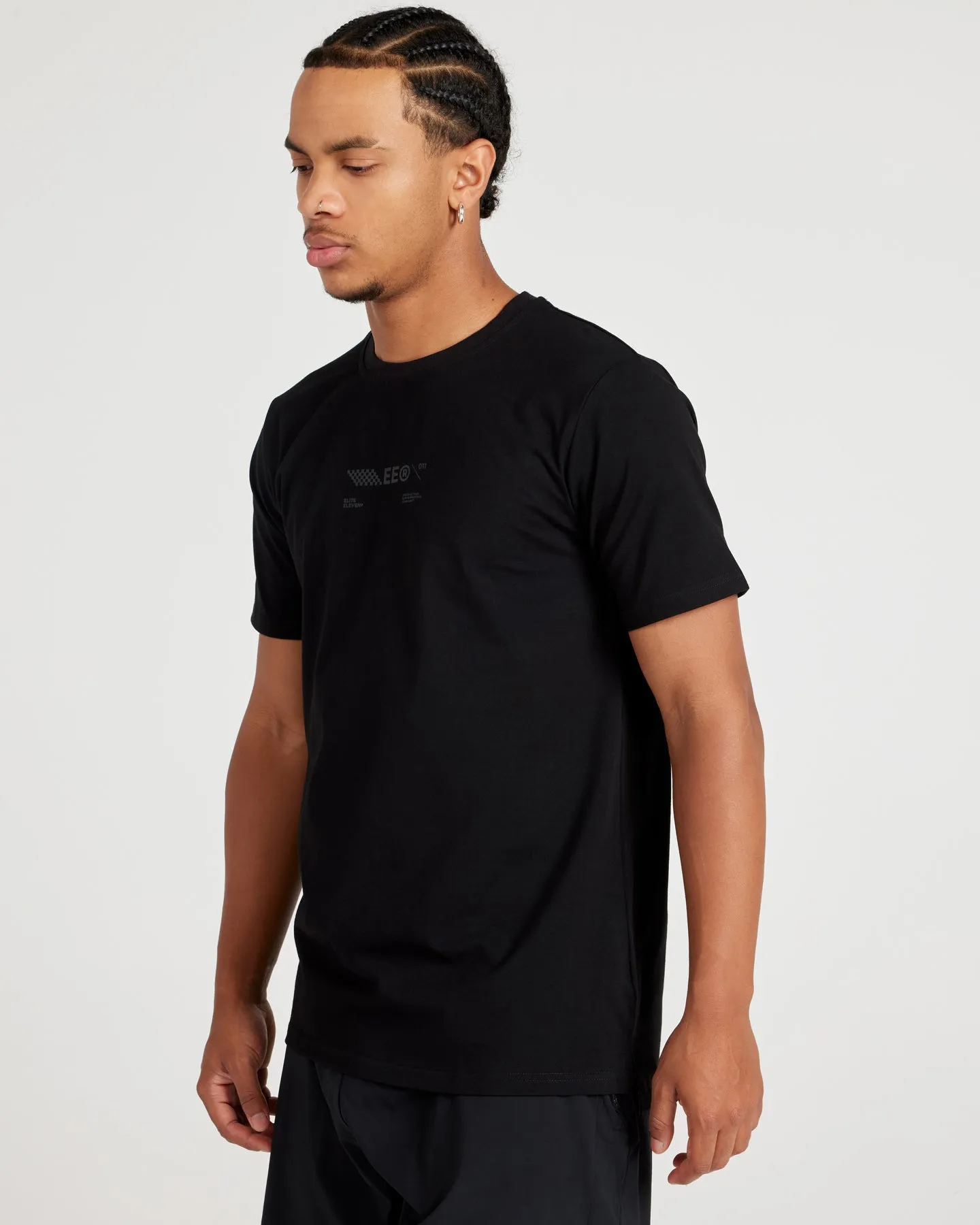 Capital Fitted Tee V2 - Black / Black