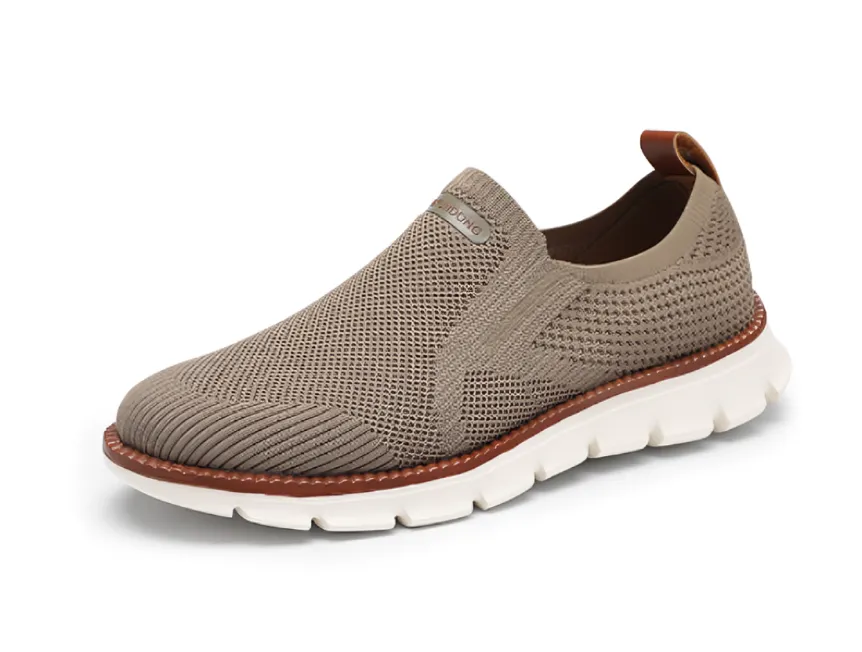 Casper - Witte Loafers met Breipatroon
