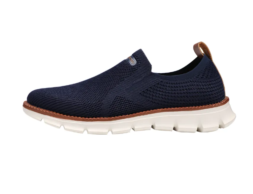 Casper - Witte Loafers met Breipatroon