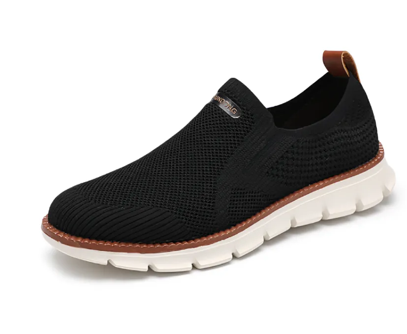 Casper - Witte Loafers met Breipatroon
