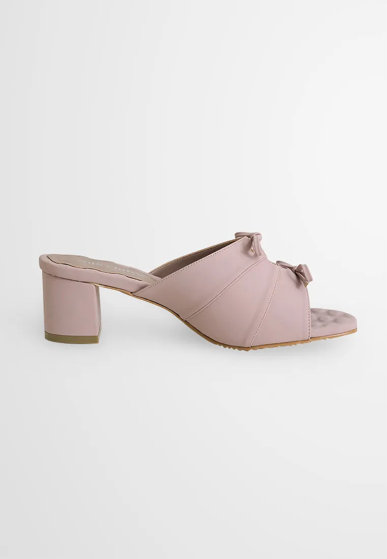 Cataleya Elegant Ribbon Chunky Heels