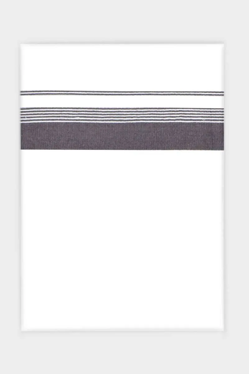 Charming Aabish - Gray Smooth Cotton Double Layered Dhoti With Fancy Borders | Uathayam