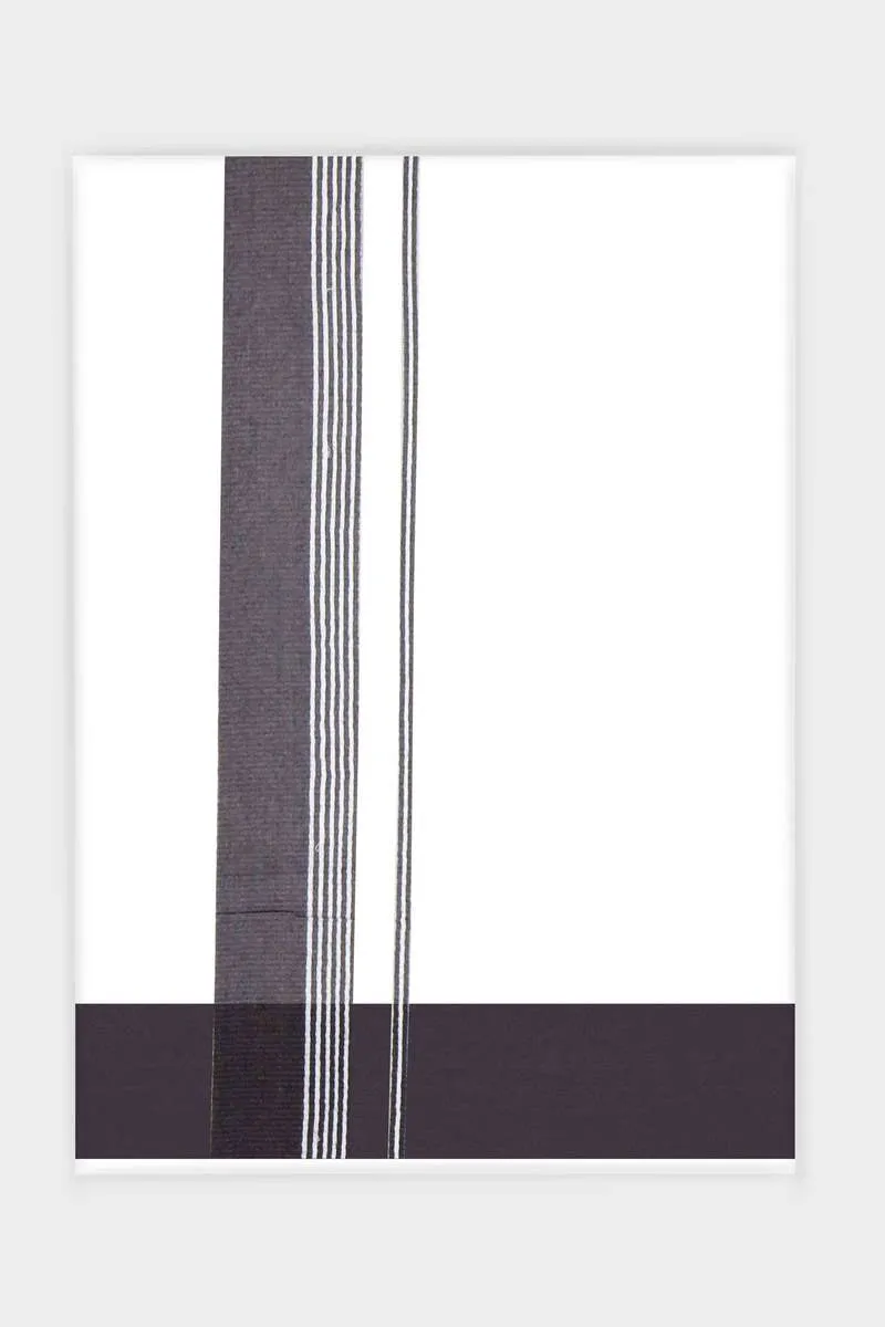 Charming Aabish - Gray Smooth Cotton Double Layered Dhoti With Fancy Borders | Uathayam