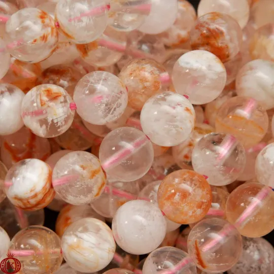 Cherry Agate Beads Smooth Round