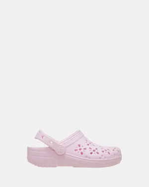 Classic Floral Cut Out Yth G Pink Milk