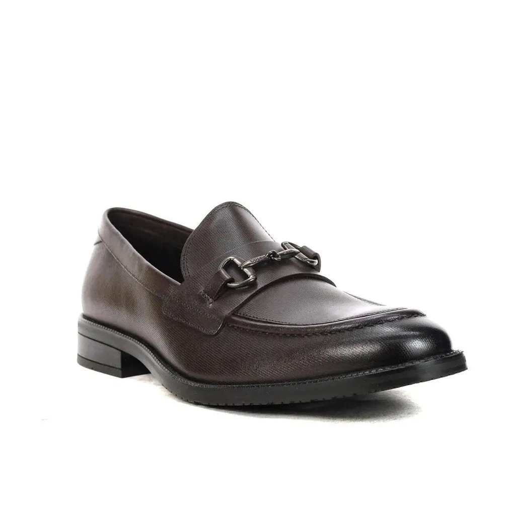 Cole Haan Men's MODERN ESSENTIALS BIT LOAFER DARK CHOCOLATE TWILLTEXTURE C37718