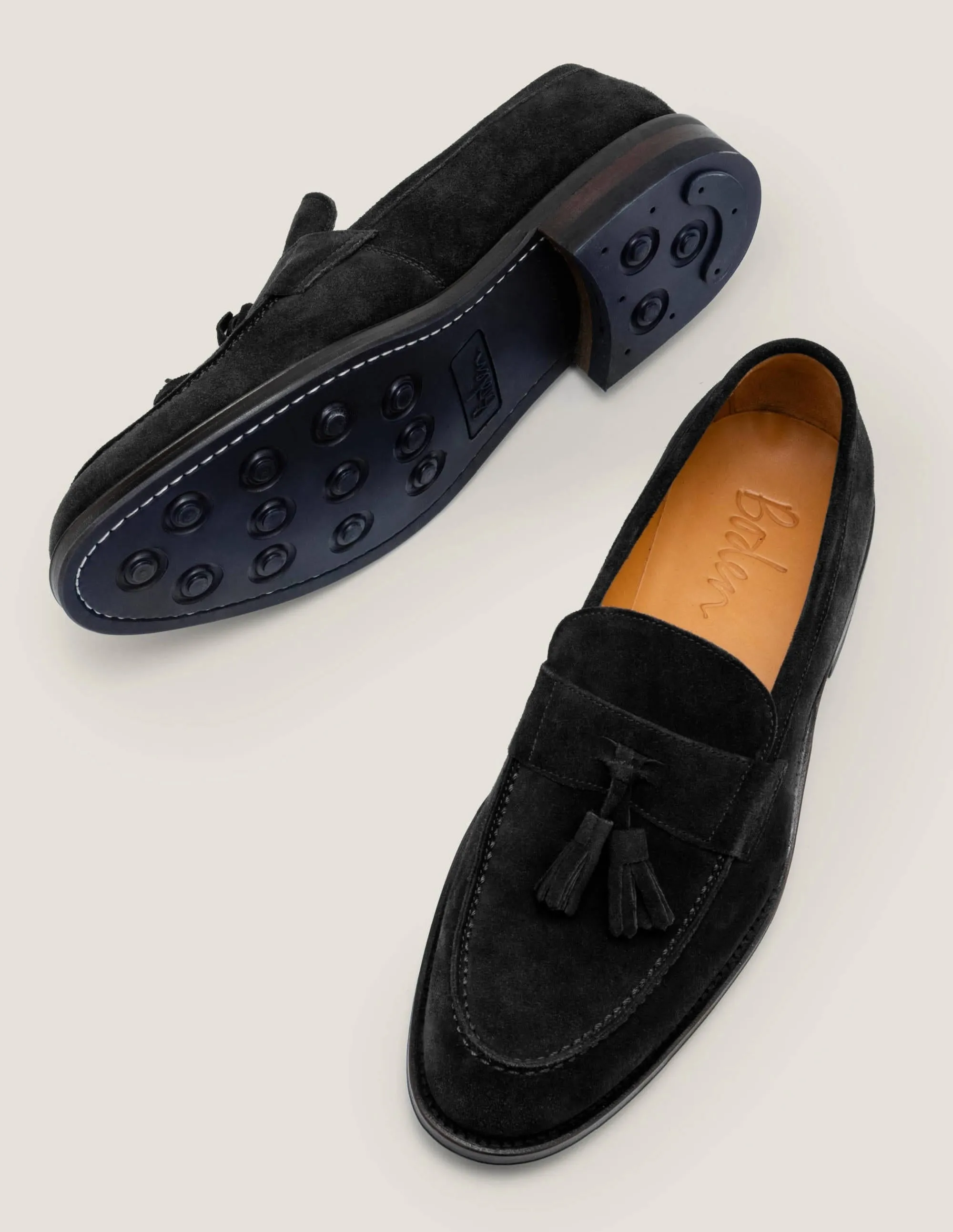 Corby Loafer-Schwarz, Veloursleder