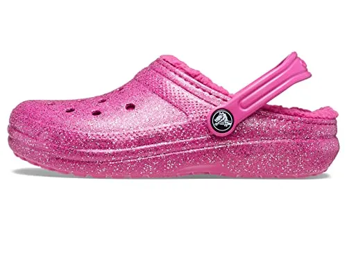 Crocs | Kids | Toddler Classic Lined Glitter | Clogs | Fuchsia Fun / Multi
