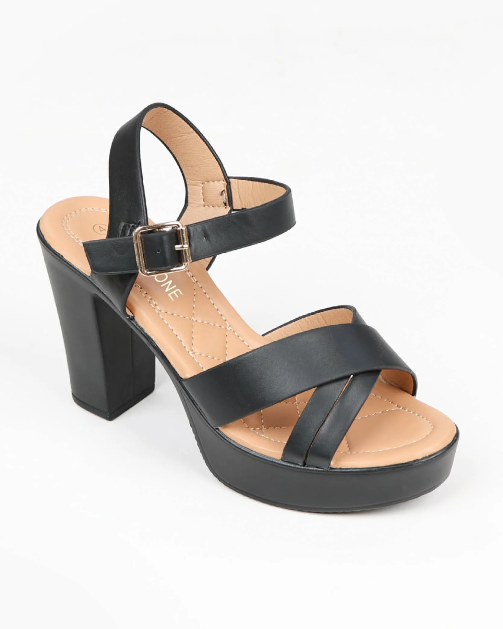 Cross Over Platform Sandal