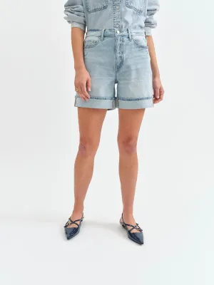 Easy Rider Mid Rise Short in Dew Drop