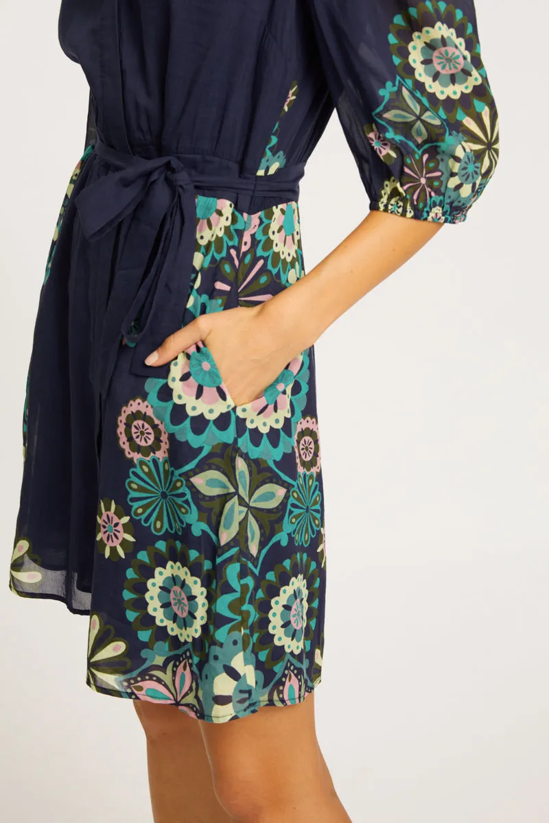 Eloise Geo Bloom Dress by Caballero Collection