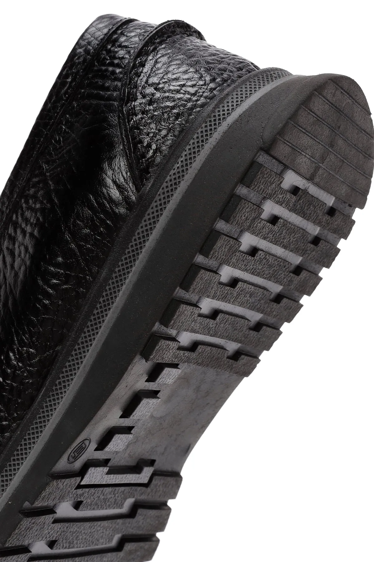 Erkek Siyah Deri Casual Loafer