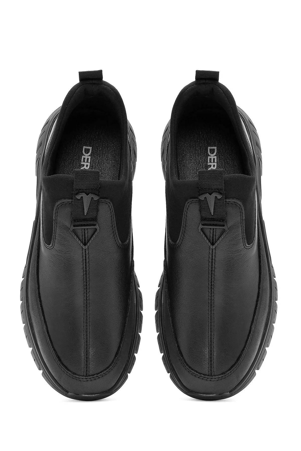 Erkek Siyah Deri Comfort Loafer