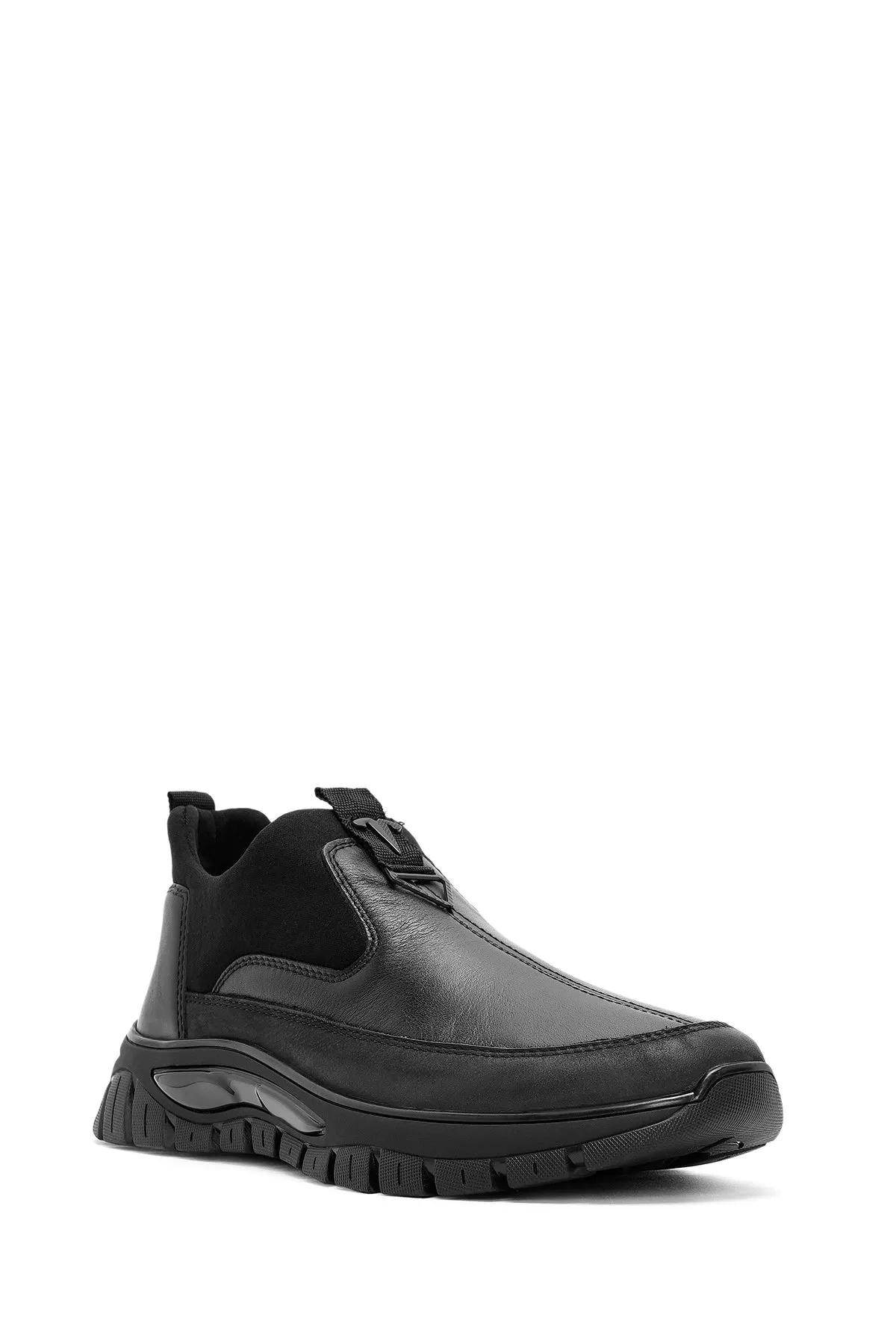 Erkek Siyah Deri Comfort Loafer