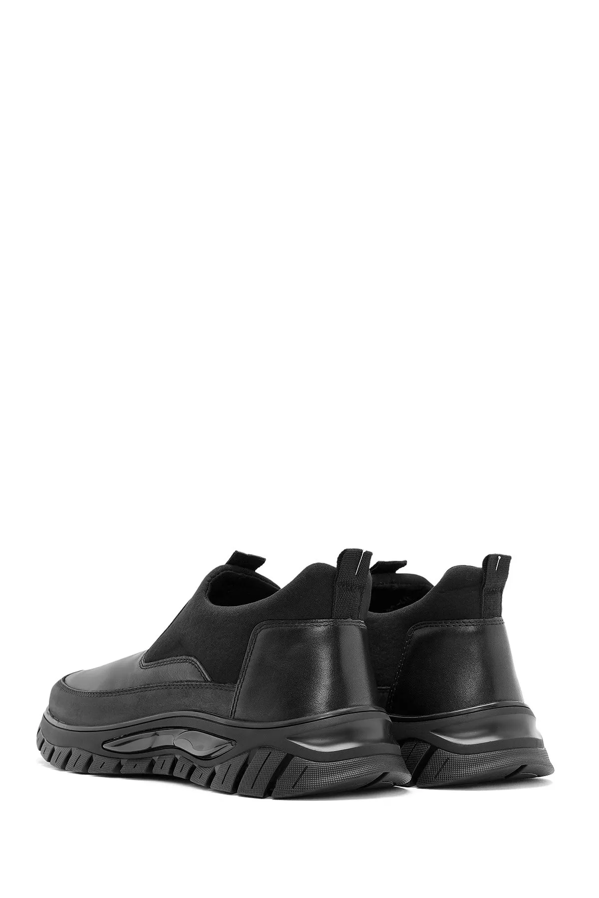 Erkek Siyah Deri Comfort Loafer