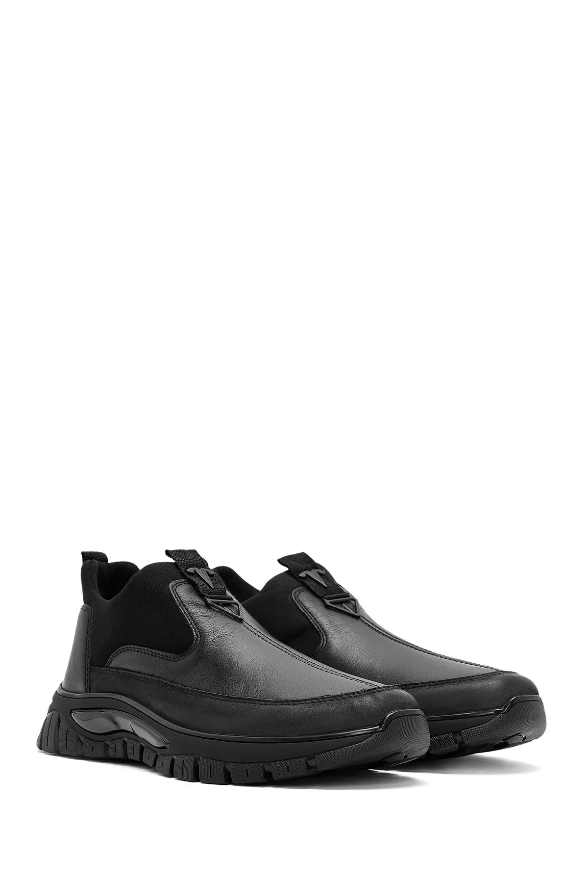 Erkek Siyah Deri Comfort Loafer