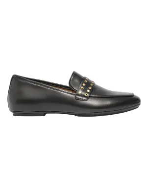 Fitflop Delicato Stud/Eyelet Soft Leather Loafer