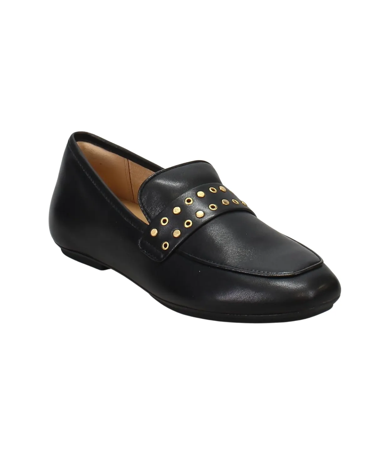 Fitflop Delicato Stud/Eyelet Soft Leather Loafer