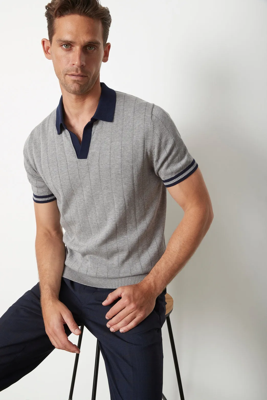 Fitzroy Flat Rib Knit Polo