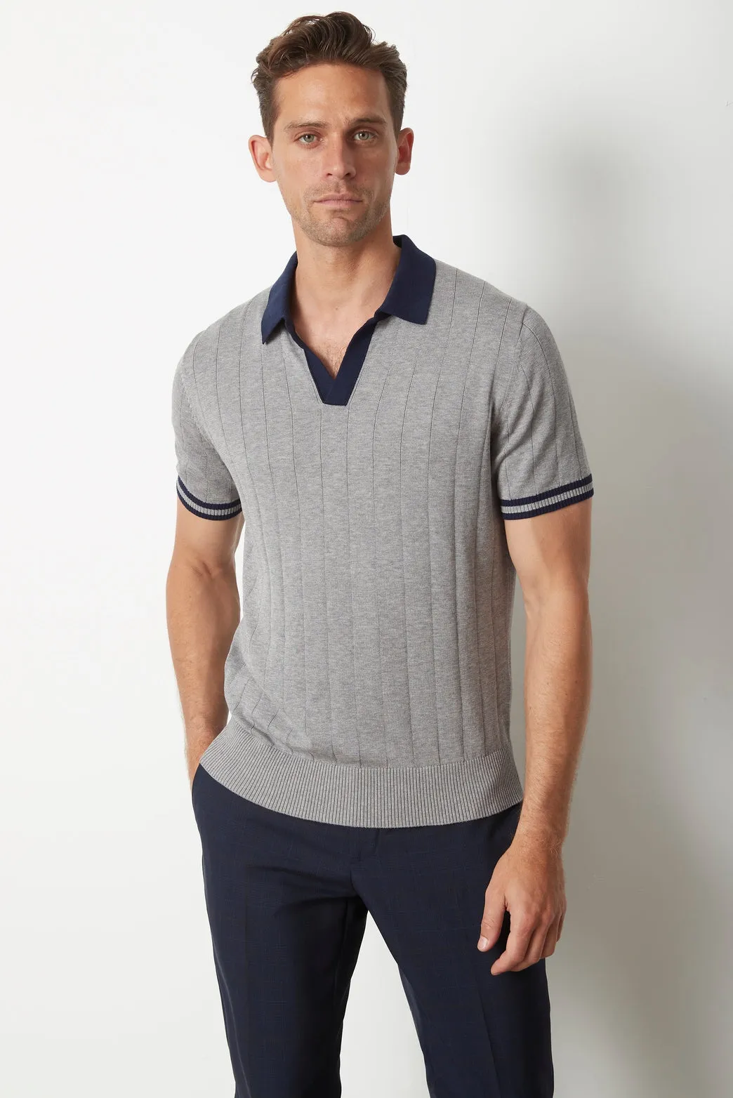 Fitzroy Flat Rib Knit Polo