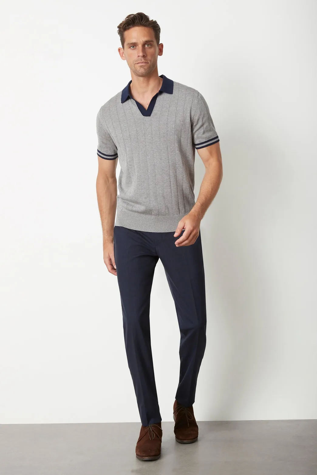 Fitzroy Flat Rib Knit Polo